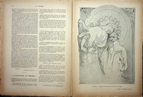  La Plume - n°197 à 202 (du 1er juillet 1897 au 15 septembre 1897).. [Revue La Plume, Collectif dont] Alphonse Mucha, etc.,