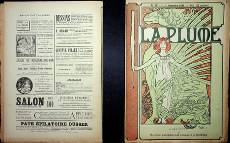  La Plume - n°197 à 202 (du 1er juillet 1897 au 15 septembre 1897).. [Revue La Plume, Collectif dont] Alphonse Mucha, etc.,