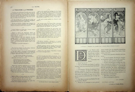  La Plume - n°197 à 202 (du 1er juillet 1897 au 15 septembre 1897).. [Revue La Plume, Collectif dont] Alphonse Mucha, etc.,