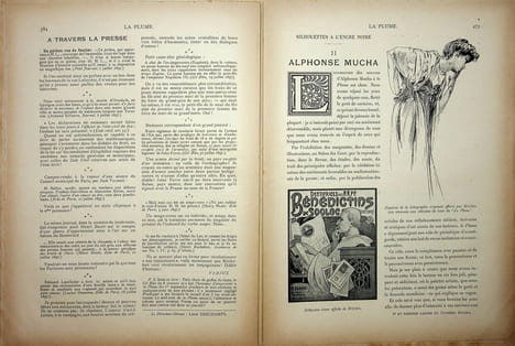 La Plume - n°197 à 202 (du 1er juillet 1897 au 15 septembre 1897).. [Revue La Plume, Collectif dont] Alphonse Mucha, etc.,