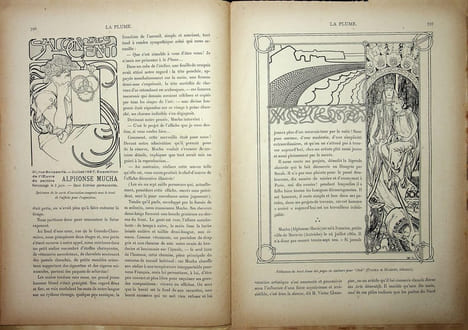  La Plume - n°197 à 202 (du 1er juillet 1897 au 15 septembre 1897).. [Revue La Plume, Collectif dont] Alphonse Mucha, etc.,