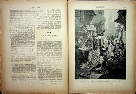  La Plume - n°197 à 202 (du 1er juillet 1897 au 15 septembre 1897).. [Revue La Plume, Collectif dont] Alphonse Mucha, etc.,