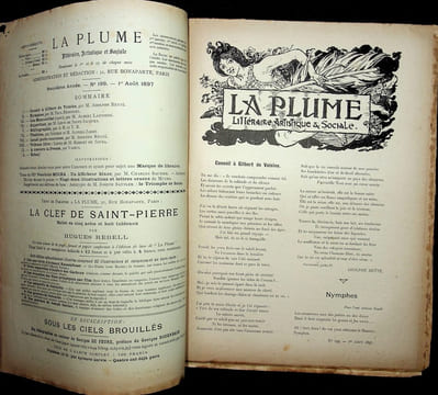  La Plume - n°197 à 202 (du 1er juillet 1897 au 15 septembre 1897).. [Revue La Plume, Collectif dont] Alphonse Mucha, etc.,
