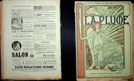  La Plume - n°197 à 202 (du 1er juillet 1897 au 15 septembre 1897).. [Revue La Plume, Collectif dont] Alphonse Mucha, etc.,
