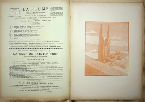  La Plume - n°197 à 202 (du 1er juillet 1897 au 15 septembre 1897).. [Revue La Plume, Collectif dont] Alphonse Mucha, etc.,