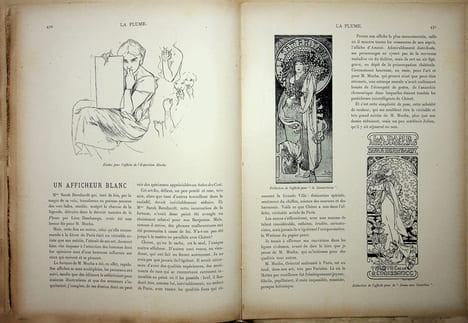  La Plume - n°197 à 202 (du 1er juillet 1897 au 15 septembre 1897).. [Revue La Plume, Collectif dont] Alphonse Mucha, etc.,