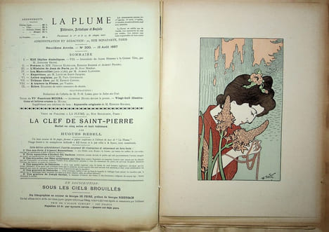  La Plume - n°197 à 202 (du 1er juillet 1897 au 15 septembre 1897).. [Revue La Plume, Collectif dont] Alphonse Mucha, etc.,