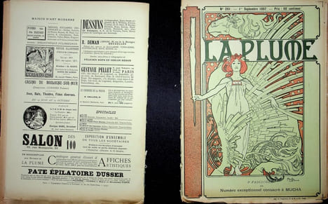  La Plume - n°197 à 202 (du 1er juillet 1897 au 15 septembre 1897).. [Revue La Plume, Collectif dont] Alphonse Mucha, etc.,