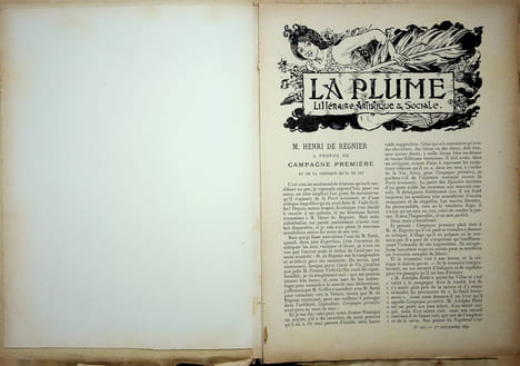  La Plume - n°197 à 202 (du 1er juillet 1897 au 15 septembre 1897).. [Revue La Plume, Collectif dont] Alphonse Mucha, etc.,