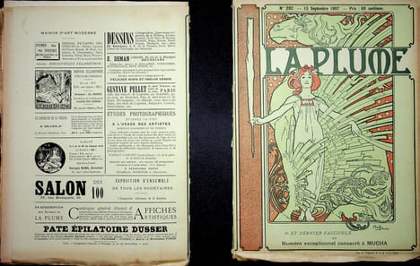 La Plume - n°197 à 202 (du 1er juillet 1897 au 15 septembre 1897).. [Revue La Plume, Collectif dont] Alphonse Mucha, etc.,