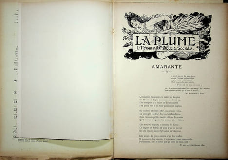  La Plume - n°197 à 202 (du 1er juillet 1897 au 15 septembre 1897).. [Revue La Plume, Collectif dont] Alphonse Mucha, etc.,
