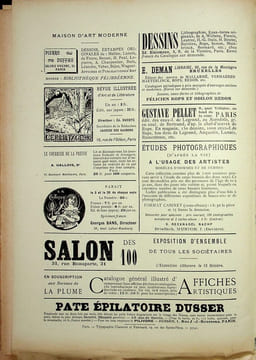  La Plume - n°197 à 202 (du 1er juillet 1897 au 15 septembre 1897).. [Revue La Plume, Collectif dont] Alphonse Mucha, etc.,