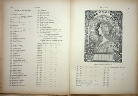  La Plume - n°197 à 202 (du 1er juillet 1897 au 15 septembre 1897).. [Revue La Plume, Collectif dont] Alphonse Mucha, etc.,