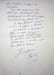 Lettre autographe sign&eacute;e &agrave; Marcel Marnat. Jean-Philippe Bauermeister (n&eacute; en 1948), compositeur, pianiste, marchand de vin. 