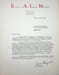 Lettre sign&eacute;e &agrave; Marcel Marnat. Lucien Mazenod (1908-1977), &eacute;diteur. 