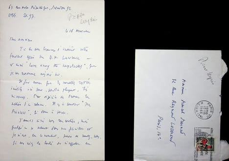 Lettre autographe signée à Marcel Marnat. Pierre Leyris (1907-2001), traducteur.