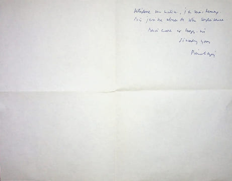 Lettre autographe signée à Marcel Marnat. Pierre Leyris (1907-2001), traducteur.