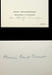 Carte autographe &agrave; Marcel Marnat. Jean Starobinski (1920-2019), m&eacute;decin psychiatre, historien des id&eacute;es, th&eacute;oricien de la litt&eacute;rature. 