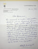 Lettre autographe sign&eacute;e &agrave; Marcel Marnat. Albert Demazi&egrave;re (1914-2008), &eacute;diteur, militant trotskiste. 