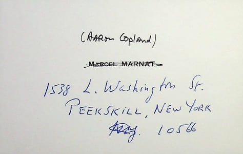 Pièce autographe