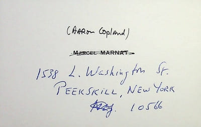 Pièce autographe