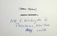 Pièce autographe
