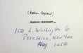Pi&egrave;ce autographe. Aaron Copland (1900-1990), compositeur am&eacute;ricain, pianiste, chef d'orchestre. 
