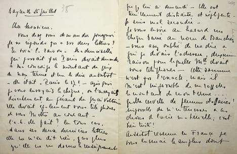 Lettre autographe signée. Germaine Lubin (1890-1979), soprano, une des divas d'entre-deux-guerre.