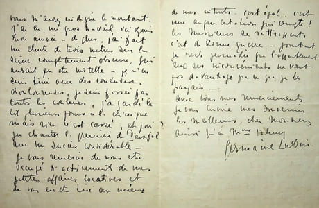 Lettre autographe signée