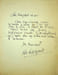Lettre autographe sign&eacute;e. L&eacute;o Larguier (1878-1950), &eacute;crivain, membre de l'Acad&eacute;mie Goncourt.