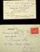 Carte autographe sign&eacute;e. Joseph Caillaux (1863-1944), homme politique, ministre, pr&eacute;sident du conseil des ministres.