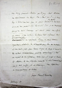 Lettre autographe signée à René Johannet