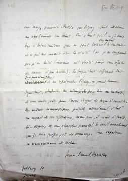 Lettre autographe signée à René Johannet. Jean-Paul Samson (1894-1964), poète, écrivain, réfractaire pendant la première guerre mondiale.