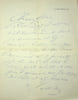Lettre autographe sign&eacute;e &agrave; Ren&eacute; Johannet. Ernest Seilli&egrave;re (1866-1955), &eacute;crivain, journaliste, membre de l'Acad&eacute;mie fran&ccedil;aise. 