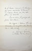 Lettre autographe sign&eacute;e &agrave; Ren&eacute; Johannet. Georges Grente (1872-1959), cardinal, archev&ecirc;que du Mans, historien, membre de l'Acad&eacute;mie fran&ccedil;aise. 