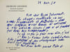 Lettre autographe sign&eacute;e &agrave; Ren&eacute; Johannet. Georges Lecomte (1867-1958), &eacute;crivain, membre de l'Acad&eacute;mie fran&ccedil;aise. 