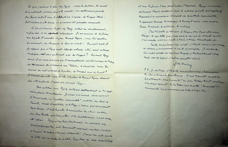Lettre autographe signée à René Johannet. Marcel Luc-Verbon (1880 ou 1885-1966?), statisticien, ami de Charles Péguy. 