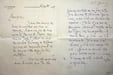 Lettre autographe sign&eacute;e &agrave; Henriette Charasson. Auguste-Pierre Garnier (1885-1966), po&egrave;te, &eacute;diteur. 