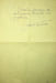 Lettre autographe sign&eacute;e &agrave; Henriette Charasson. Auguste-Pierre Garnier (1885-1966), po&egrave;te, &eacute;diteur. 