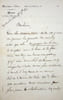 Lettre autographe sign&eacute;e. Alexandre V&uuml;hrer (1817-1886), &eacute;conomiste, patron de presse, fonctionnaire. 