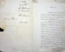 Lettre autographe sign&eacute;e. Timoth&eacute;e Lacombe (1788-1852), pr&ecirc;tre, auteur d'un livre sur la proph&eacute;tie d'Orval. 
