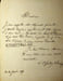 Lettre autographe sign&eacute;e. Louis-Eug&egrave;ne Guillon des Tremblayes (?-?), &eacute;crivain XIXe. 