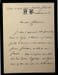 Lettre autographe sign&eacute;e. Alfred de Beauchesne (1804-1876), secr&eacute;taire du Conservatoire national de musique de Paris. 