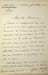 Lettre autographe sign&eacute;e. Eug&egrave;ne Van Overloop (1847-1926), s&eacute;nateur belge, conservateur de mus&eacute;e. 
