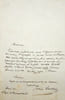 Lettre autographe sign&eacute;e. Sosth&egrave;ne Cambray (1819?-1905?), &eacute;crivain. 