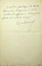 Lettre autographe sign&eacute;e. Eug&egrave;ne Manuel (1823-1901), &eacute;crivain, po&egrave;te, homme politique.