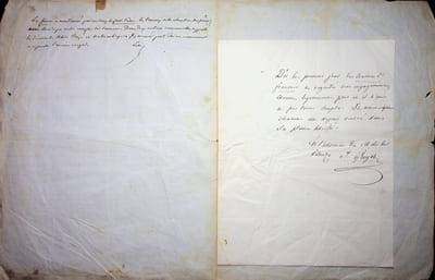 Lettre autographe signée - extraordinaire document
