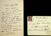 Lettre autographe sign&eacute;e &agrave; la comtesse Vandal. Mathilde Bonaparte (1820-1904), &eacute;pouse du comte Demidoff, la princesse Mathilde.