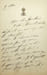 Lettre autographe sign&eacute;e &agrave; Joachim Murat. Mathilde Bonaparte (1820-1904), &eacute;pouse du comte Demidoff, la princesse Mathilde.