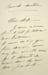 Lettre autographe sign&eacute;e. Mathilde Bonaparte (1820-1904), &eacute;pouse du comte Demidoff, la princesse Mathilde.